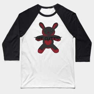 The cutest bunny black and red Baseball T-Shirt